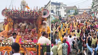 श्रीजगन्नाथ का भव्य रथ व यात्रा में उमड़े हजारों भक्त। जागरण