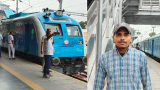 हाइड्रोजन ट्रेन में 20 यात्रियों ने किया सफर, दिखा उत्साह; ली सेल्फियां।