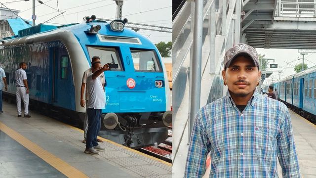 पहले दिन हाइड्रोजन ट्रेन में केवल 20 यात्रियों ने किया सफर, 25 रुपये के टिकट में इतनी सुविधा देख रह गए भौचक्के
