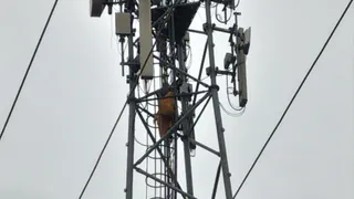 प्रेमी से शादी की मांग को लेकर मोबाइल टावर पर चढ़ी महिला।