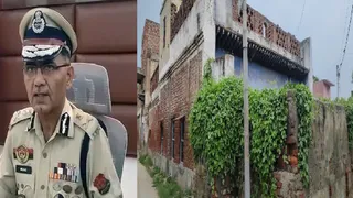 त्रिपुरा के पुलिस महानिदेशक अनुराग धनखड़ का फाइल फोटो, बिहारीपुर गांव में डीजीपी अनुराग धनखड़ का घर।