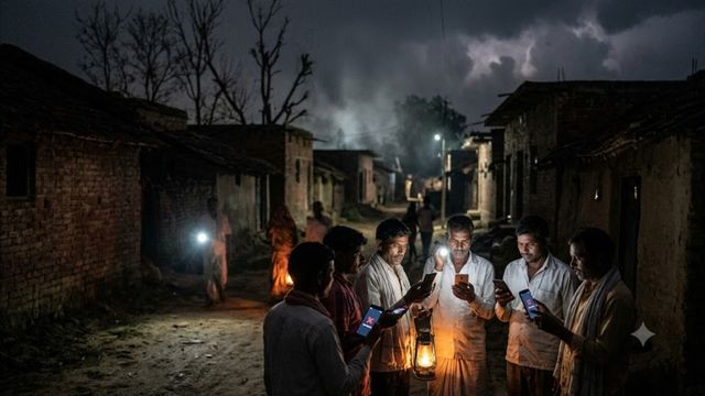 बलिया में 450 से अधिक गांवों की बत्ती गुल, इंटरनेट और मोबाइल सेवाओं पर भी पड़ा असर