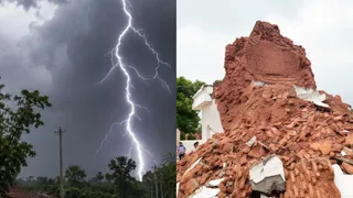 वज्रपात और मलबे में तब्दील बैजूनाथ शिव मंदिर