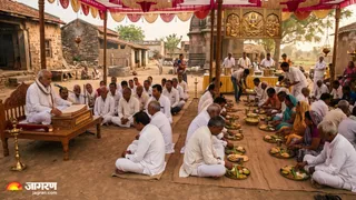 मृत्युभोज क्यों है जरूरी: गरुड़ पुराण में छिपा है इस परंपरा का रहस्य (Picture Credit: AI Generated)