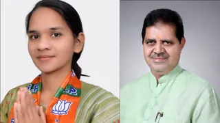 पूजा और हरेंद्र सिंह, ब्लाक प्रमुख जवां।
