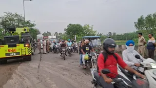 किसानों को रोकने के लिए शंभू बॉर्डर पर सुरक्षा सख्त। फोटो जागरण