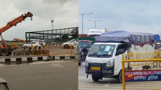 हलदाना बॉर्डर पर 10 लेयर सुरक्षा। जागरण