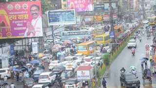 रांची में सड़क जाम। फोटो जागरण