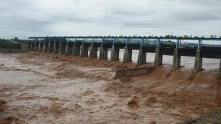 तवी नदी उफान पर (जागरण)