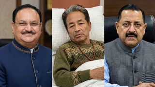 सोनम वांगचुक से मिले जेपी नड्डा और जितेंद्र सिंह। फाइल फोटो