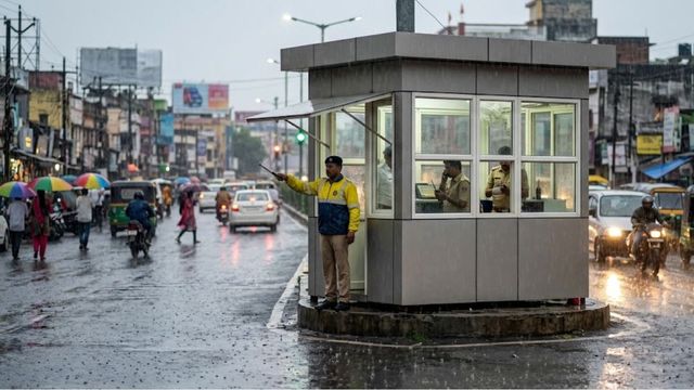 बारिश में नहीं भीगेंगे ट्रैफिक जवान, धनबाद के प्रमुख चौराहों पर बनेंगे आधुनिक ट्रैफिक पोस्ट
