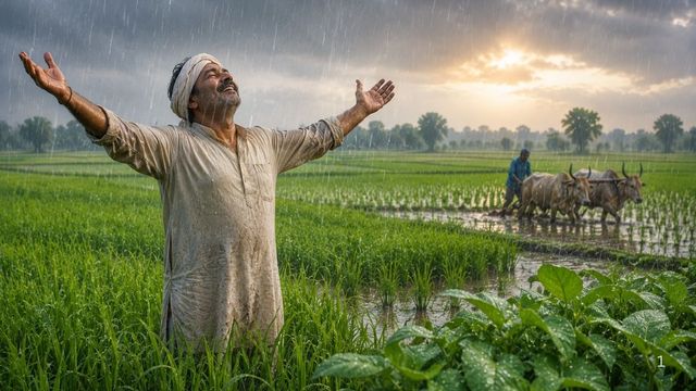 जेवर में झमाझम बारिश से किसानों को मिली बड़ी राहत, धान और खरीफ की फसलों में लौटी जान
