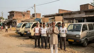 परेशान वाहन मालिक ( एआई जेनरेटेड तस्वीर )