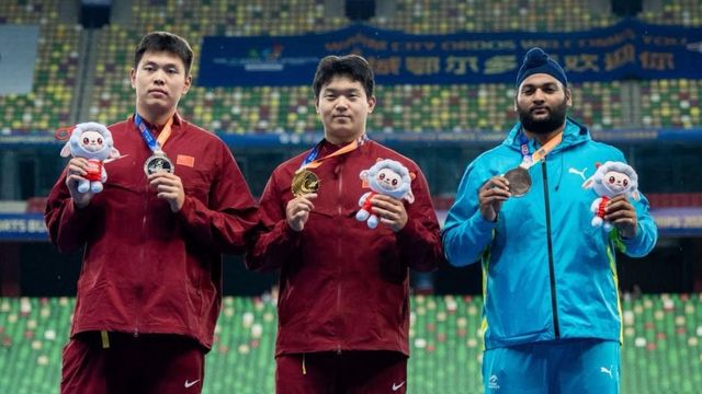 बटाला के भरतप्रीत सिंह ने चीन में गाड़े झंडे, एशियन U-23 एथलेटिक्स में डिस्कस थ्रो में जीता कांस्य पदक
