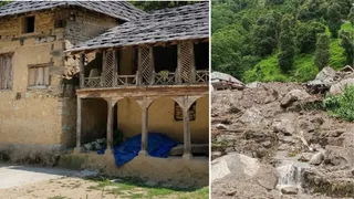 बोह घाटी का हेरिटेज होम जो बाढ़ में बह गया है।
