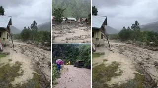 उड़ी के मायन में बादल फटने से भीषण तबाही।