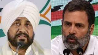 पूर्व सीएम चरणजीत सिंह चन्नी व राहुल गांधी।