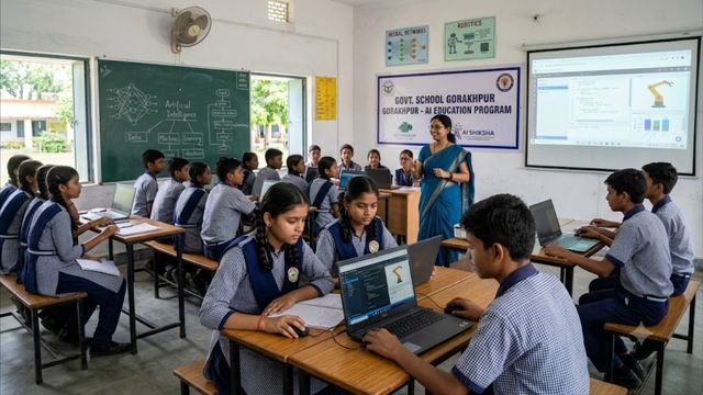 गोरखपुर के सरकारी स्कूलों में दी जाएगी AI पढ़ाने की तैयारी, IIIT लखनऊ में होगी ट्रेनिंग