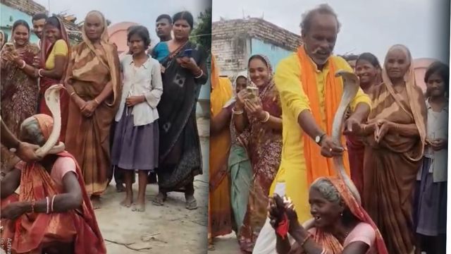 संपेरे ने बीन बजा निकाला कोबरा, समस्तीपुर में महिला की मौत के बाद अंधविश्वास और रोमांच का वीडियो वायरल