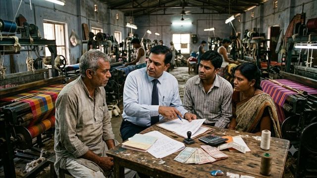 चंदौली पावरलूम लोन में 9.50 लाख की हेराफेरी,बैंक अफसरों समेत चार पर मुकदमा
