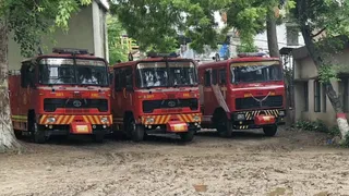 बेलवरगंज स्थित पटना सिटी फायर स्टेशन। (जागरण)