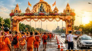 दिल्ली सरकार ने सावन की कांवड़ यात्रा के लिए तैयारियां पूरी कर ली हैं। एआई इमेज
