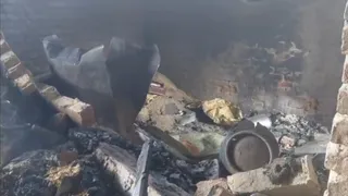 युवक ने पिता पर हमला करने के बाद घर में लगाई आग।