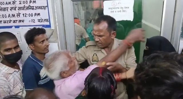 सीतापुर में अल्ट्रासाउंड रूप के गेट पर मरीज और होमगार्ड में हाथापाई, जांच ठप; इंटरनेट पर Video वायरल