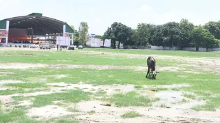 राजकीय इंटर कालेज बाराबंकी के मैदान में बना आडिटोरियम : जागरण