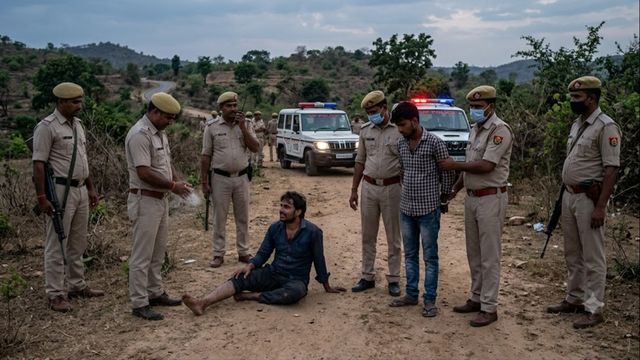 सोनभद्र में सराफा कारोबारी से लूट के दो आरोपित मुठभेड़ में गिरफ्तार, एक के पैर में लगी गोली
