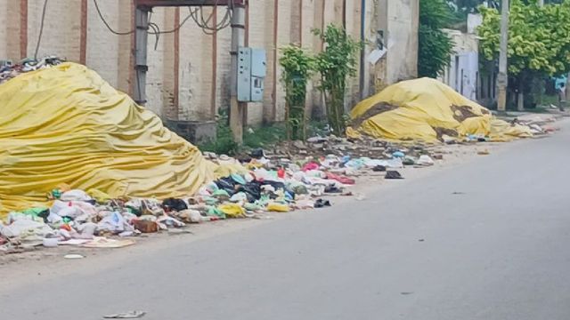 पंजाब: फरीदकोट में सफाई कर्मचारियों की हड़ताल 35वें दिन भी जारी, कचरे के ढेरों पर प्लास्टिक ढक काम चला रहा निगम
