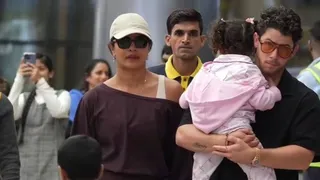 वाराणसी की शूटिंग के लिए लौटीं प्रियंका। फोटो क्रेडिट- एक्स