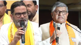 प्रशांत किशोर और रवि शंकर। फाइल फोटो