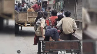 नवांशहर में मौत बनकर दौड़ रहे जुगाड़ू वाहन। फोटो जागरण
