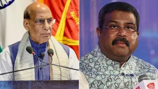 'धर्मेंद्र प्रधान ने छात्रों की भावनाओं का सम्मान करते हुए दिया इस्तीफा'- राजनाथ सिंह (फोटो- एक्स)
