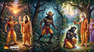 ऋषि शक्ति का श्राप और राजा कल्माषपाद के राक्षस बनने की कहानी (Picture Credits- AI Image)