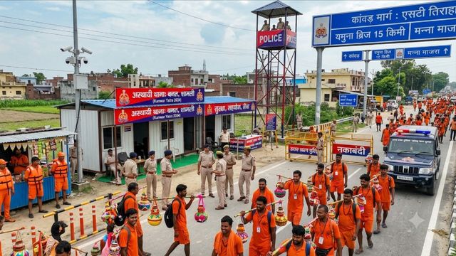 कांवड़ यात्रा: शामली में पहली बार तीन अस्थायी थाने बने; 7 सुपर जोन, 180 नाकाबंदी और 617 CCTV से निगरानी
