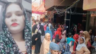 रिजवाना की हत्या के बाद प्रेम नगर कॉलोनी में एकत्र लोग। फोटो- जागरण