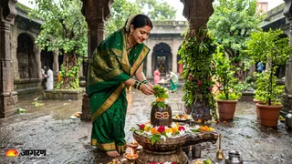 शिवलिंग पर बेलपत्र चढ़ाते समय इन गलतियों से बचें जानें सही नियम (Picture Credit: AI Generated)