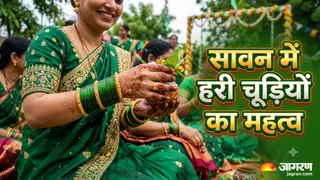 सावन के महीने में हरी चूड़ियों का आध्यात्मिक महत्व (Picture Credits- AI Image)