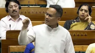 लोकसभा में चर्चा के दौरान कांग्रेस सांसद गौरव गोगोई।