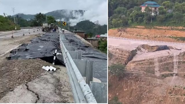 मंडी में 545 करोड़ से बन रहे हाईवे पर ट्रैफिक शुरू होने से पहले ही दरक गया डंगा, कोटरोपी में भूस्खलन
