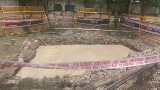 इसी गड्ढे में डूबने से हुई थी मासूम की मौत। फोटो: आर्काइव
