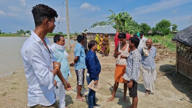 सुपौल में कोसी का कहर: नदी में समाये 35 से अधिक घर, ग्रामीणों में डर का माहौल

