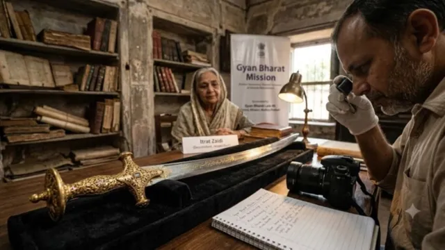मध्य प्रदेश में मिली शाहजहां की शाही तलवार (एआई जेनरेटेड इमेज)