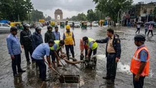 एमसीडी ने मानसून के मद्देनजर रद की कर्मियों की छुट्टियां। (एआई जेनरेटेड इमेज)