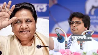 मायावती ने आकाश को मैदान में उतारा। फाइल फोटो
