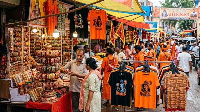 रांची के बाजारों में सावन की रंगत, कश्मीरी चूड़ियों और महाकाल टी-शर्ट का क्रेज
