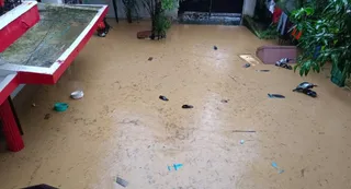 सालावाला में भारी बारिश के कारण घरों में घुसा पानी। जागरण