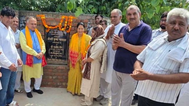 राई: गढ़ शहजानपुर में 1.5 करोड़ की लागत से विकास कार्यों का शिलान्यास, गलियां-सड़कें होंगी चकाचक